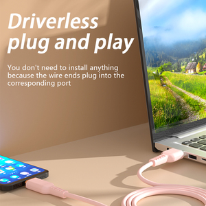 Sản xuất biểu tượng tùy chỉnh USB Silicon USB Loại C siêu nhanh sạc sạc điện thoại Di động Cáp 4 lõi dây cho cáp dữ liệu - Product Image 3