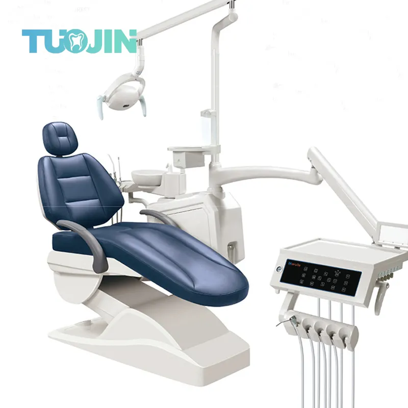 Cadeira odontológica barata COM peças de equipamento sistema de câmera de microscópio sistema de controle de toque sensor luz cadeira odontológica
