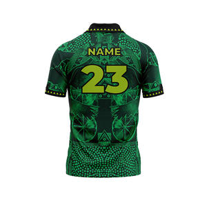 Kaos Olahraga Unisex Lengan Pendek Rajut Anti-Kerut Bernapas dengan Cetak Sublimasi Penuh Kustom dan Logo - Product Image 6