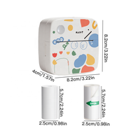 Imprimante thermique portable mini pour petites entreprises, impression d'autocollants et d'étiquettes sans encre, mini format de poche, modèle d2, blanc, en stock