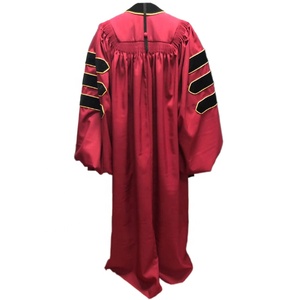 Robes de graduation doctorales de luxe en vente flash, robe de graduation de doctorat, capuchon et toque - Product Image 2
