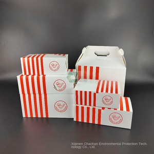 Disposable Fried Chicken Whole Chicken Double Packing Tuck Top Cardboard Lunch <strong>Box</strong> for Takeaway Family Barrel <strong>Steak</strong> - Product Image 4