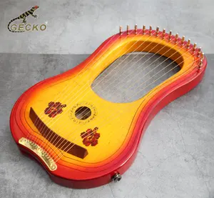 GECKO GK-15MC el yapımı enstrüman G ton antik yunanistan 15 dizeleri lir arp kanadalı akçaağaç ahşap lir müzisyen için