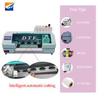 Printer Inkjet DTF A3 350mm dengan Printhead XP600, 6 Peningkatan Cerdas untuk Pencetakan Kaos, Grosir Pabrik