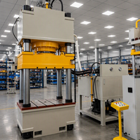 LNANYD YQ32-630T Presse hydraulique 630 tonnes à servomoteur haute précision, à quatre colonnes et trois poutres, avec pompe, pour la fabrication de briques à lécher pour bovins et ovins