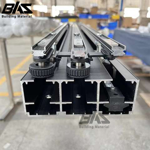 Acordeón sin marco moderno <span class=keywords><strong>Puerta</strong></span> de vidrio de aluminio Partición interior Pared Plegable <span class=keywords><strong>Terraza</strong></span> Cortinas deslizantes para hoteles y escuelas - Product Image 6