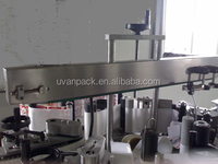 Mesin Pelabel Botol Bundar yang Dapat Disesuaikan, Bahan Stainless Steel, Penggantian Tanpa Alat