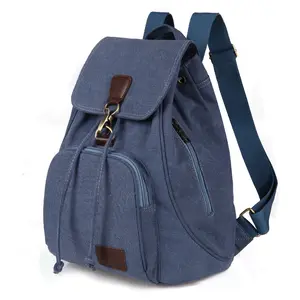 Manufacturers Wholesale New Vintage Tide Girls Outdoor Rucksack Bag Fashion Canvas School Backpack