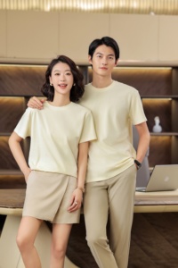 เสื้อยืดคอกลมแขนสั้นผ้า Sorona แบบเรียบ 180 GSM - Product Image 2