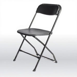 Silla Plegable Reclinable de Plástico Negra Moderna para el Hogar y Hoteles, <span class=keywords><strong>Muebles</strong></span> de Lujo para Sala de Estar y Comedor - Product Image 1