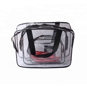 Custom Travel Toilet <strong>Make</strong> <strong>up</strong> <strong>Bag</strong> Set Trousse Maquillage Transparent Pvc Makeup <strong>Bag</strong> with Zipper clear Plastic Cosmetic <strong>Bags</strong> - Product Image 4