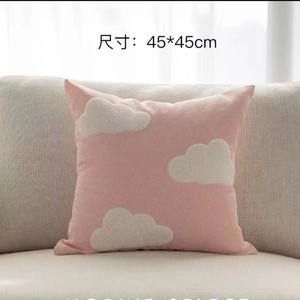 Ins tarzı çöl <span class=keywords><strong>Oasis</strong></span> bulut yastık Teddy kadife işlemeli yastık örtüsü ofis oturma odası dekorasyon kanepe yastık örtüsü - Product Image 3