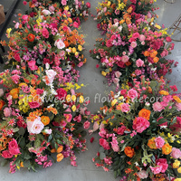 IFG Nouvelles Idées – Centre de Table Floral en Boule de Fleurs Séparées Rose Fuchsia, Orange, Jaune pour Décoration de Mariage