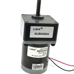 Linix 55zy24-25-02/60jb5g0832 Permanente Magneet Dc Gear Motor 24V 25W 3000r/Min 1.8a Verhouding 1:5
