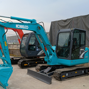 Excavateurs d'occasion Sk60 Sk55 Sk75 Kobelco Excavator 6 tonnes Mini Excavator à vendre - Product Image 1