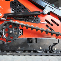 Mini-chargeuse sur chenilles diesel Kubota Euro 5 EPA avec broyeur forestier et tondeuse à gazon