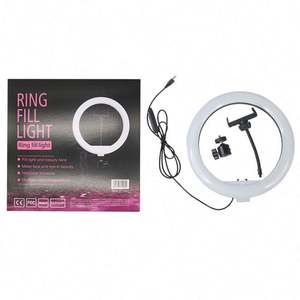 Support trépied pour anneau lumineux LED, pour diffusion en direct sur mobile en intérieur, maquillage, photographie, éclairage d'appoint, lampe de nuit, selfie, en plastique AC - Product Image 1