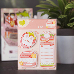Sáng Tạo Kawaii Phim Hoạt Hình Nữ Sinh Tự Dính Dính Ghi Chú Dễ Thương Văn Phòng Phẩm Cho Trẻ Em Memo Pads - Product Image 2