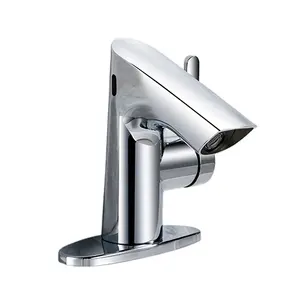 Touchless sensore a infrarossi rubinetto singolo foro moderno bagno acqua lavabo rubinetto automatico sensore rubinetto