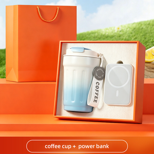 Pack Cadeau d'Entreprise Simple : Mug à Café Dégradé et Power Bank avec Emballage Personnalisable pour Voyages d'Affaires et Cadeaux pour Visiteurs de Salons Professionnels - Product Image 3