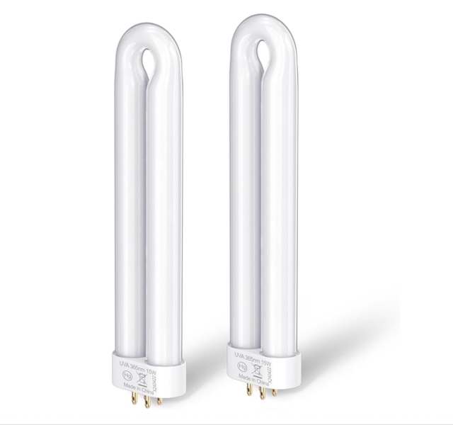 Replacement 15W K15 X3T6 T8 T9 Outdoor Bug Zapper Light Bulb U Shaped Twin Tube with 4-Pin Base Mosquito Zapper
