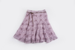 Minifalda Fresca de Verano con Estampado Floral Transparente Estilo Resort para Mujer, Cintura Natural - Product Image 2