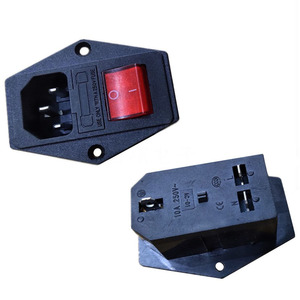 เต้ารับไฟฟ้ากระแสสลับพร้อมสวิตช์โยกและฟิวส์ - Product Image 2