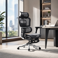 Nouveau modèle 2026 : Chaise de bureau ergonomique à dossier haut en maille avec accoudoirs 3D réglables, chaise pivotante moderne pour bureau à domicile