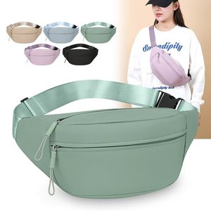 Nylon Waist <b>Bag</b> Multiple Pockets Water Resistant Lightweight Women's Chest <b>Bag</b> Everyday Outfits Casual Travel Sports Crossbody - Product Image 3