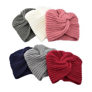 النساء الشتاء محبوك عقال ، الكروشيه تويست رباط شعر حك ل قبعة الأذن أدفأ - Product Image 4