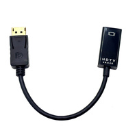 Adaptateur (4K 60Hz, 1440P/2K 120Hz) Convertisseur DP 1.2 vers 2.0 unidirectionnel, Mâle vers Femelle Compatible avec