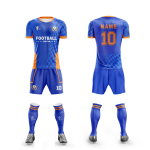 Jersey Sepak Bola Berkualitas Tinggi Khusus Dewasa untuk Musim Panas, Seragam Klub Tim Sepak Bola Lengan Pendek - Product Image 1