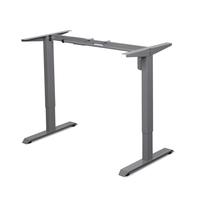 Bureau debout électrique moderne extensible en acier inoxydable, 2 segments, réglable en hauteur, intelligent, capacité de charge 100 kg, pour bureau