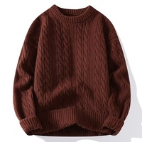 Pull col rond pour homme en gros – Collection Hiver 2024 – Tricot tendance – Style décontracté streetwear – En stock