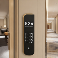 Plaque de numéro de porte LED étanche, plaque d'adresse moderne, panneau lumineux pour porte d'appartement, bâtiment commercial