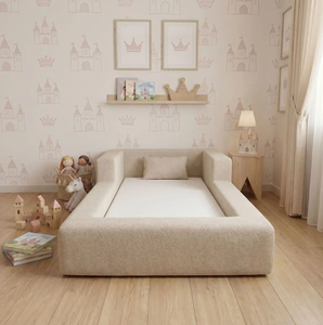 Cama Sofá Infantil Ecológica Comprimida al Vacío con Colchón y Cierre de Cremallera, Cama de Juego Infantil de Espuma para el Suelo, Venta al por Mayor de Fábrica - Product Image 4
