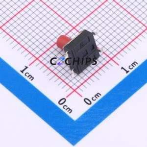 TS-1033S-A7B3-C3D2-R Tactile Switch SMD,6x6mm Switch Single Pole Single Throw Round Button 2.5N Vertical Mount - Product Image 2