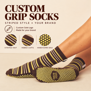 Calcetines de Tobillo Personalizados para Mujer, para Invierno, Pilates, Yoga, Antideslizantes, de Secado Rápido, con Silicona de Panal de Abeja, OEM ODM - Product Image 1