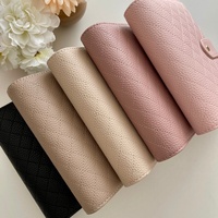 Protège-cahier en cuir végétalien A5, organiseur personnalisé de luxe, classeur à 6 anneaux dorés, classeur A6 rose, portefeuille Pebble