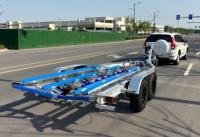 Remorque bateau HOIRO robuste en aluminium de 28 pieds, essieu tandem, bâches en polyéthylène, VIN CE DOT, capacité de charge de 2800 kg, sports nautiques