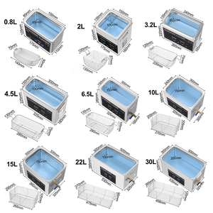 Nettoyeurs à ultrasons portables 1L 30L 600W 900W pour lunettes et <span class=keywords><strong>bijoux</strong></span>, machine de <span class=keywords><strong>nettoyage</strong></span> à ultrasons 40KHZ, bain de lavage ultrasonique - Product Image 2