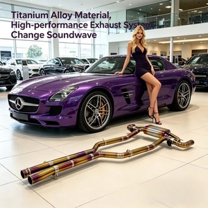 Échappement Valvetronic haute performance pour Mercedes-Benz SLS <span class=keywords><strong>AMG</strong></span> C197 6.2L 2011- en alliage de titane avec texture riche - Product Image 1