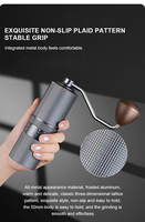 Moulin à café manuel réglable Meilleur moulin à café portable en acier inoxydable pour Moka Pot/AeroPress pour la maison Barista