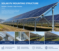 Machine de formage de tuiles pour supports de panneaux solaires avec contrôle PLC, moteur et pompe pour la production photovoltaïque solaire