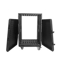 19 "260/390mm VENTE CHAUDE HAUTE QUALITÉ 8U 12U 14U 16U AMPLIFICATEUR RACK CASE FLIGHT CASE Boîtier en plastique