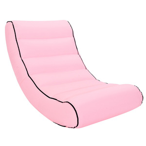 Chaise longue gonflable portable et pliable blanche moderne pour enfants et adultes, idéale pour l'extérieur, le jardin, le <span class=keywords><strong>bain</strong></span> <span class=keywords><strong>de</strong></span> <span class=keywords><strong>soleil</strong></span> et la sieste <span class=keywords><strong>de</strong></span> l'après-midi - Product Image 3