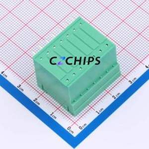 MX15EDGRH-3.81-2*07P-GN01-Cu-A Plug-in Terminal Block Bent Lead Through Hole,P=3.81mm Board-to-Board / Socket Closed 2x7P 3.81mm - Product Image 2