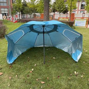 Carpa de Playa Portátil Personalizable de 2.4M, Sombrilla de Poliéster con Varilla de Aleación de Aluminio, Impermeable, para Acampar y Pescar al Aire Libre - Product Image 1