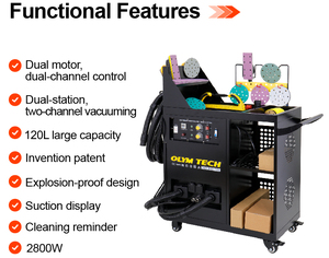 เครื่องขัดสุญญากาศไฟฟ้าปราศจากฝุ่นสำหรับยานยนต์ที่มีระบบสกัดและเก็บ - Product Image 4