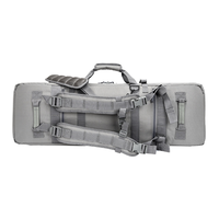 Sac de transport tactique pour deux armes à feu, 32''36''42''46'', étanche, avec fermetures éclair verrouillables, étui pour armes à feu MOLLE, porte-armes double pour la chasse/le tir